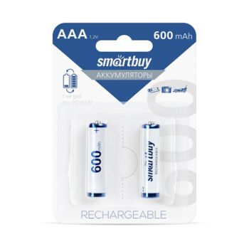 Аккумулятор Smartbuy AAA (HR03) 600mAh 2BL Аккумулятор Smartbuy AAA (HR03) 600mAh 2BL