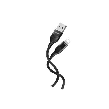 Кабель Smartbuy S72, USB - Lightning, для Apple, 2,4A output, 1м, черный Кабель Smartbuy S72, USB - Lightning, для Apple, 2,4A output, 1м, черный