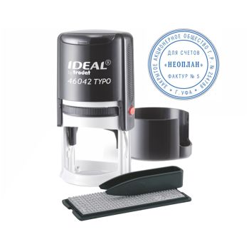 Печать самонаборная автоматическая Ideal, Ø42мм, 1 круг (161483) Печать самонаборная автоматическая Ideal, Ø42мм, 1 круг (161483)