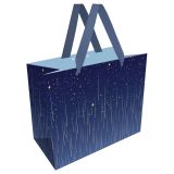 Пакет подарочный 23*18*10см MESHU "Star rain", фольга, матовая ламинация