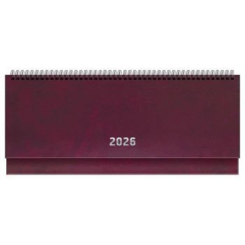 Планинг датированный 2026г., 64л., 285*100, бумвинил, BG, бордовый Планинг датированный 2026г., 64л., 285*100, бумвинил, BG, бордовый