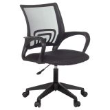 Кресло оператора Бюрократ CH-695NLT, спинка сетка черная TW-01, сиденье ткань черная TW-11, пиастра (до 120кг)