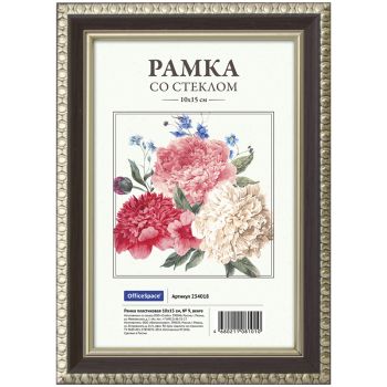 Рамка пластиковая 10*15см, OfficeSpace, № 9, венге Рамка пластиковая 10*15см, OfficeSpace, № 9, венге