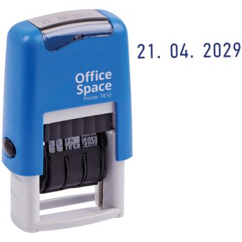 Датер ленточный OfficeSpace, пластик, 1стр., 3мм, банк Датер ленточный OfficeSpace, пластик, 1стр., 3мм, банк