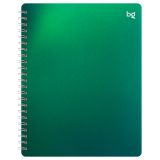 Тетрадь 48л., А5 клетка на гребне BG "Хамелеон", пластиковая обложка, зеленый