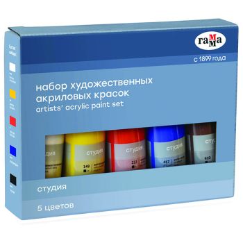 Краски акриловые художественные Гамма Краски акриловые художественные Гамма