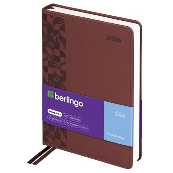 Ежедневник датированный 2026г., А5, 184л., кожзам, Berlingo Ежедневник датированный 2026г., А5, 184л., кожзам, Berlingo