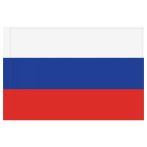 Флаг РФ 90*135см, пакет с европодвесом
