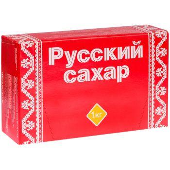 Сахар-рафинад Русский сахар, 1кг, картонная коробка Сахар-рафинад Русский сахар, 1кг, картонная коробка