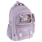 Рюкзак Först Schoolgirl, 45*31*17см, 2 отделения, 4 кармана, анатомическая спинка, сиреневый