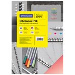 Обложка А4 OfficeSpace "PVC" 200мкм, прозрачный красный пластик, 100л.