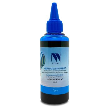 Чернила совм. NV Print универсальные на водной основе для Сanon, Epson, НР, Brother (100 ml) Cyan совместимые Чернила совм. NV Print универсальные на водной основе для Сanon, Epson, НР, Brother (100 ml) Cyan совместимые
