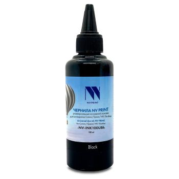 Чернила совм. NV Print универсальные на водной основе для Сanon, Epson, НР, Brother (100 ml) Black совместимые Чернила совм. NV Print универсальные на водной основе для Сanon, Epson, НР, Brother (100 ml) Black совместимые