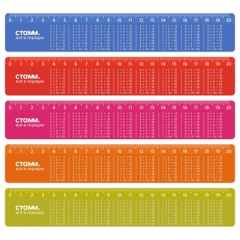 Линейка 20см СТАММ 