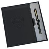 Ежедневник недатированный, А5, 136л., твердый переплет, кожзам, BG "Орел", черный, в подарочной коробке