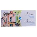 Акварель ЗХК "Сонет", художественная, 24цв., кювет, картон