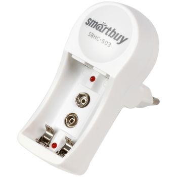 Зарядное устройство Smartbuy SBHC-503, AA, AAA, MN1604 (крона), без аккумуляторов Зарядное устройство Smartbuy SBHC-503, AA, AAA, MN1604 (крона), без аккумуляторов