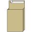Пакет почтовый B4, UltraPac, 250*353*40мм, коричневый крафт, отр. лента, 130г/м2