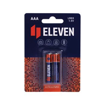 Батарейка Eleven AAA (LR03) алкалиновая, BC2 Батарейка Eleven AAA (LR03) алкалиновая, BC2