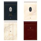 Блокнот А5 80л. на гребне BG "Великолепие", матовая ламинация, тиснение фольгой, твердая обложка